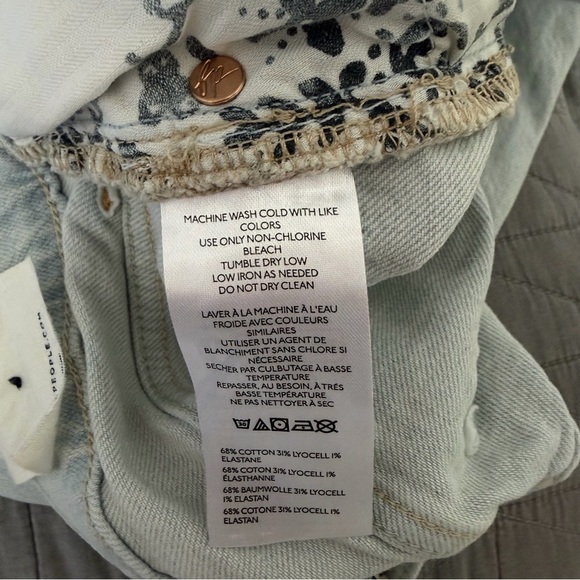 New! Free People We The Free Risk Taker High-Rise Straight Jeans 41034 - Picture 10 of 16